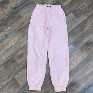 Brandy Melville pink jogger sweats